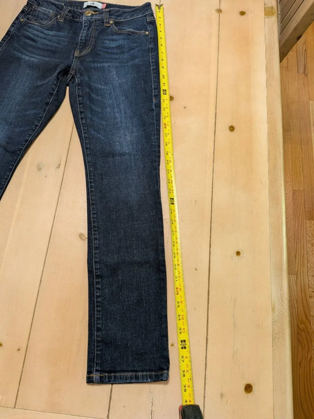 Cabi High Straight Jeans Womens Dark Wash Stretch Denim Size 8